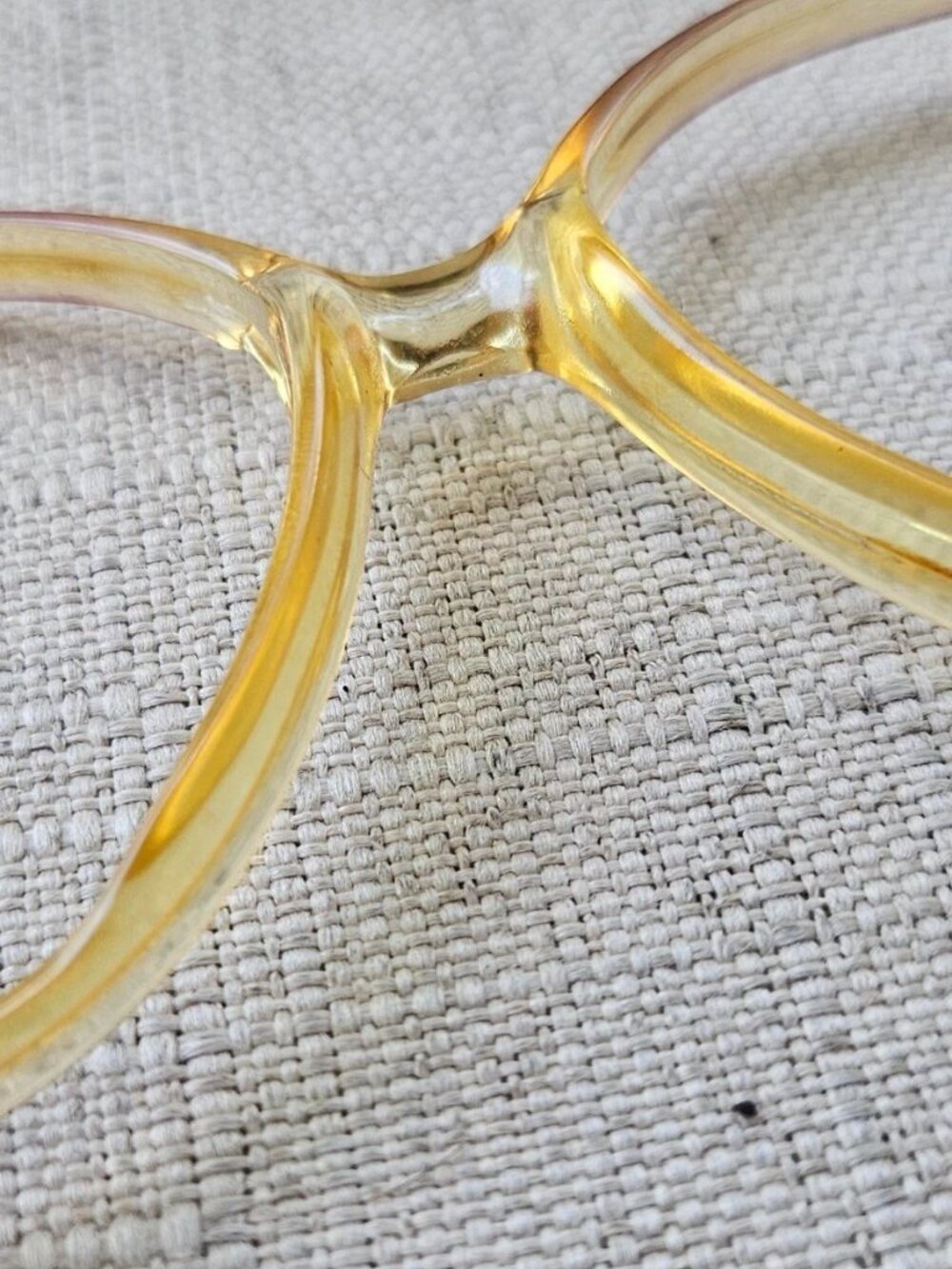 Vintage Smoke Women Eyeglasses Frame Brown/Tan Eyewear Glasses Frame only - Picture 9 of 12